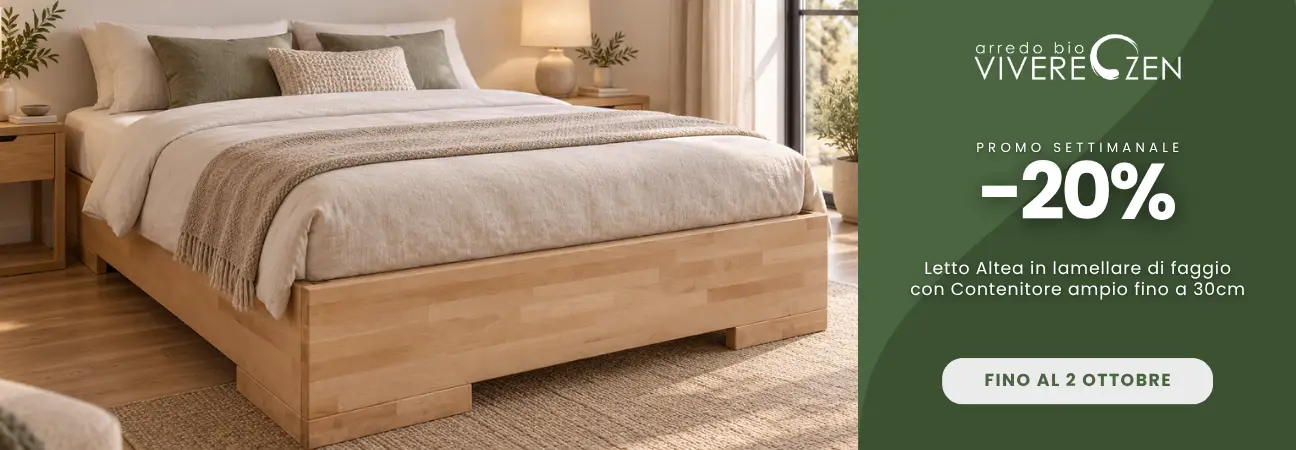 20% sul letto contenitore artigianale Altea più spazioso!