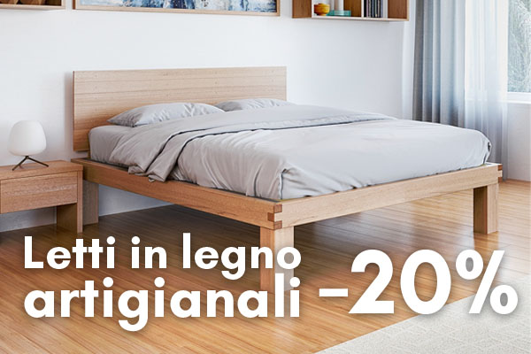 Letti in legno artigianali -20%