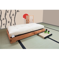 Handcrafted Montessori bed for kids - Akachan + Futon and Tatami included