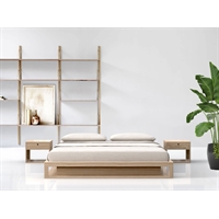 Handcrafted solid wood bed - Shiro