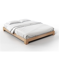 Handcrafted solid wood bed - Tako (light) 