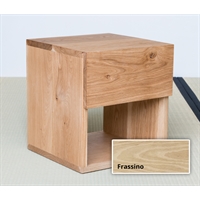 Handcrafted solid wood nightstand - Shiro 
