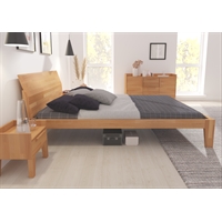 Solid beech wood bed -  Agava