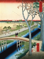 Stampa Giapponese - Hiroshige, L'argine di Koume