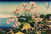 Stampa Giapponese - Hokusai, Veduta del Monte Fuji
