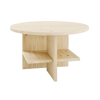 Tavolino in pino massiccio - Rondure Table 75 Naturale Karup Design