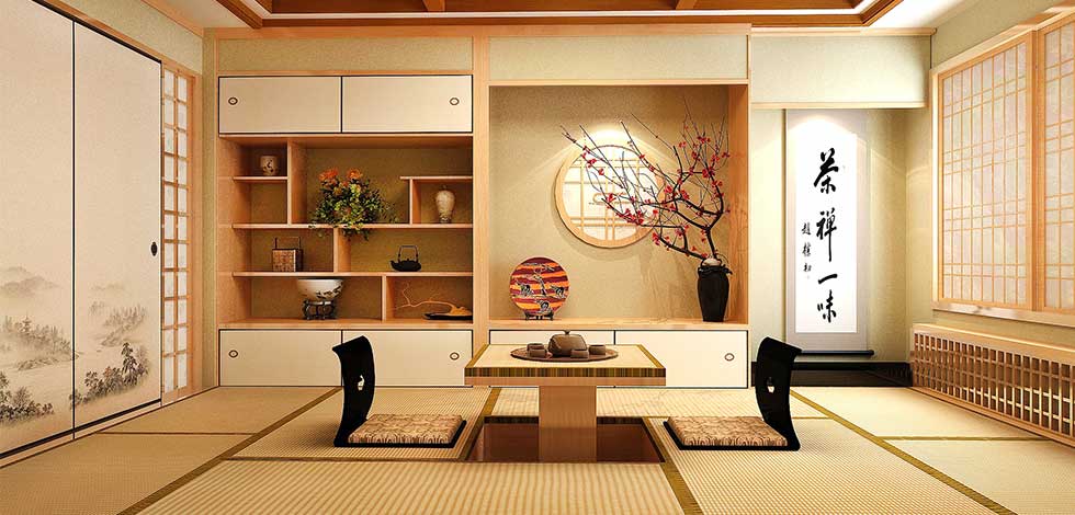 Una stanza tradizionale giapponese